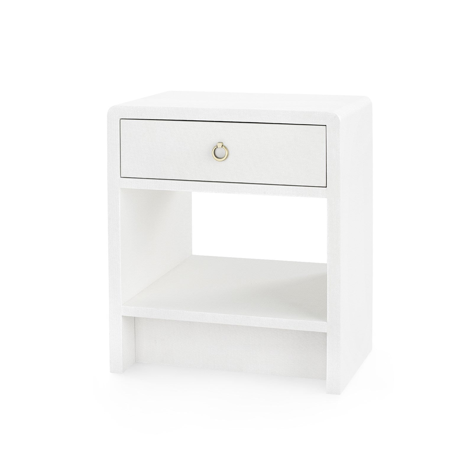 Villa & House - Benjamin Linen 1-Drawer Side Table - BEN-110-5199