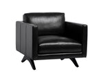Rogers Armchair - Cortina Black Leather