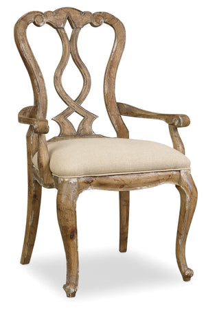 Hooker Furniture - Chatelet Splatback Arm Chair - Hooker Furniture - 5300-75400
