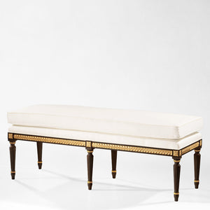 Decorative Crafts AMALIA Black Bench - GMT9