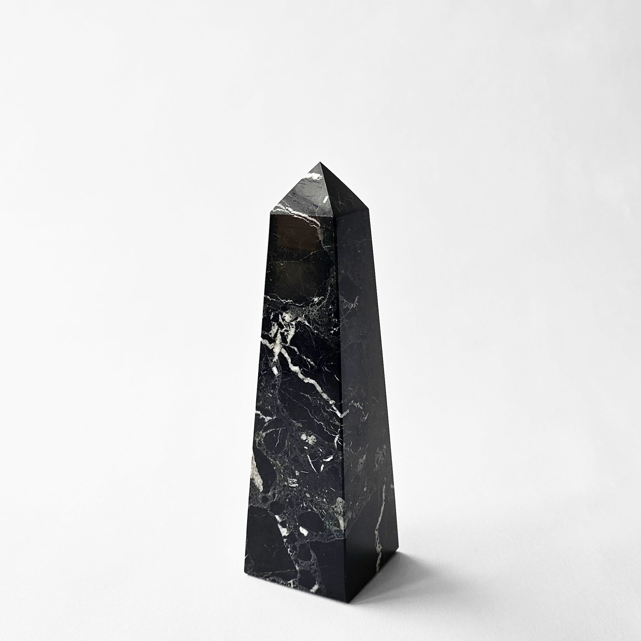 Decorative Crafts Athena Black Marble Obelisk