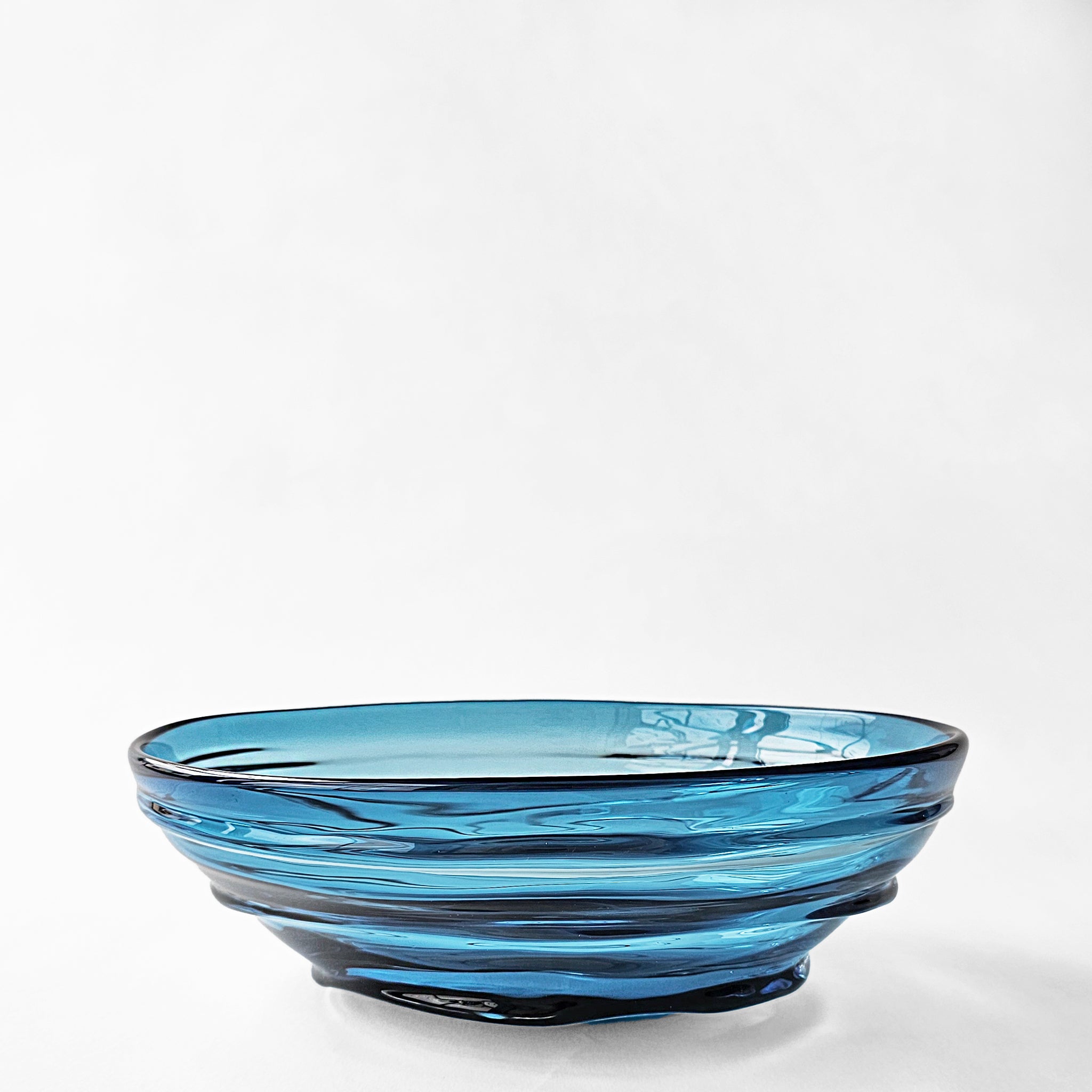 Decorative Crafts Zuki Aqua Glass Bowl