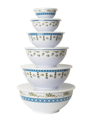 The Enchanted Home Trellis and Topiary Mixing  Bowls with Lids