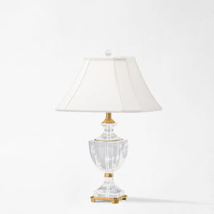 Decorative Crafts Prado Crystal & Brass Lamp - 8130