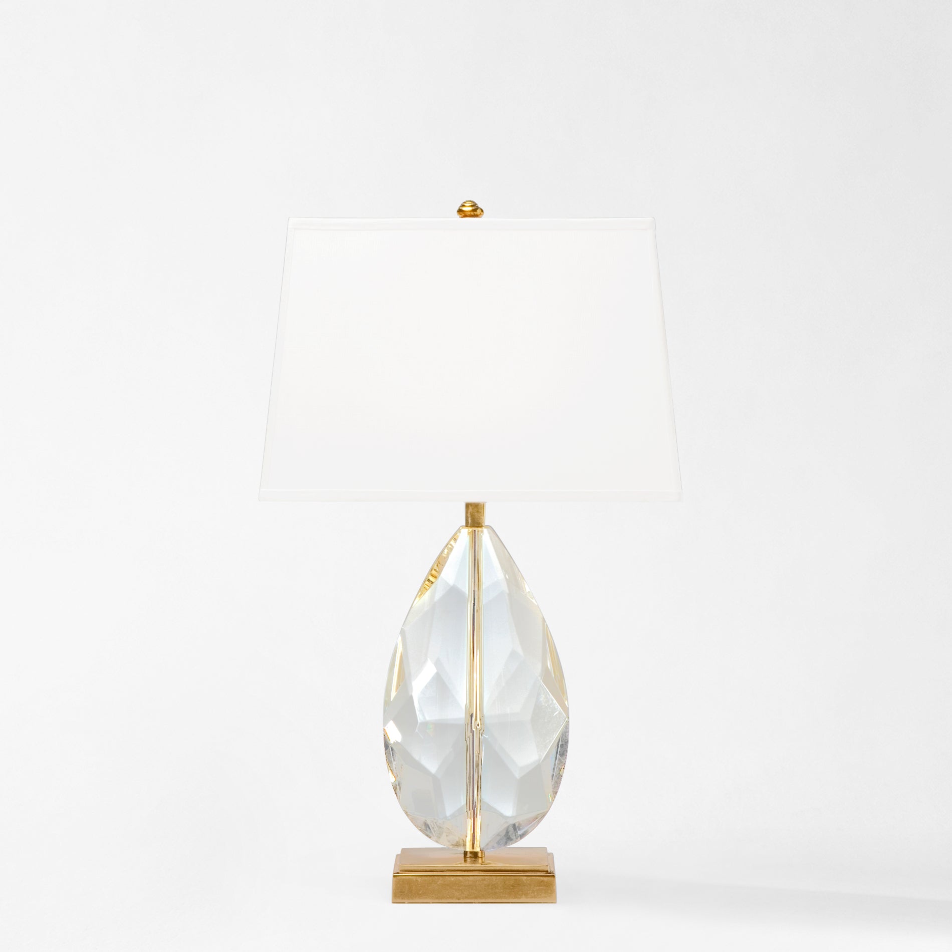 Decorative Crafts Eva Crystal & Brass Lamp - 8062