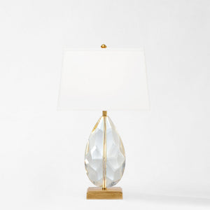 Decorative Crafts Eva Crystal & Brass Lamp - 8062