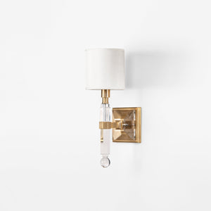 Decorative Crafts Sola Crystal & Brass Sconce - 8409
