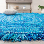 Safavieh Braided 451 Rug, BRD451 - Turquoise