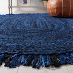 Safavieh Braided 451 Rug, BRD451 - Navy / Black