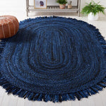 Safavieh Braided 451 Rug, BRD451 - Navy / Black
