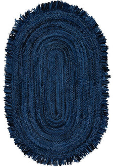 Safavieh Braided 451 Rug, BRD451 - Navy / Black