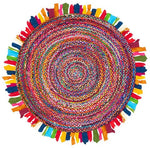 Safavieh Braided 451 Rug, BRD451 - Red / Multi