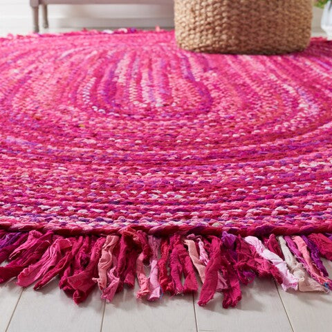 Safavieh Braided 451 Rug, BRD451 - Pink / Fuchsia