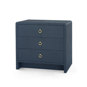 Villa & House - Bryant Linen 3-Drawer Side Table - BRY-130-5198