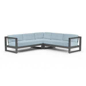 Sunset West - Redondo Sectional w/ Sunbrella Fabric - Slate Finish - SW3801-SEC