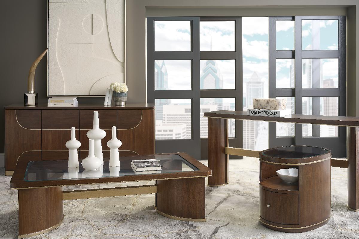 Melange Contours Credenza | Hooker Furniture - 628-55076-89