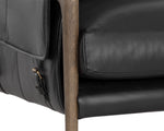 Mauti Armchair - Distressed Brown  Cortina Black Leather