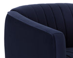 Garrison Swivel Lounge Chair - Abbington Navy