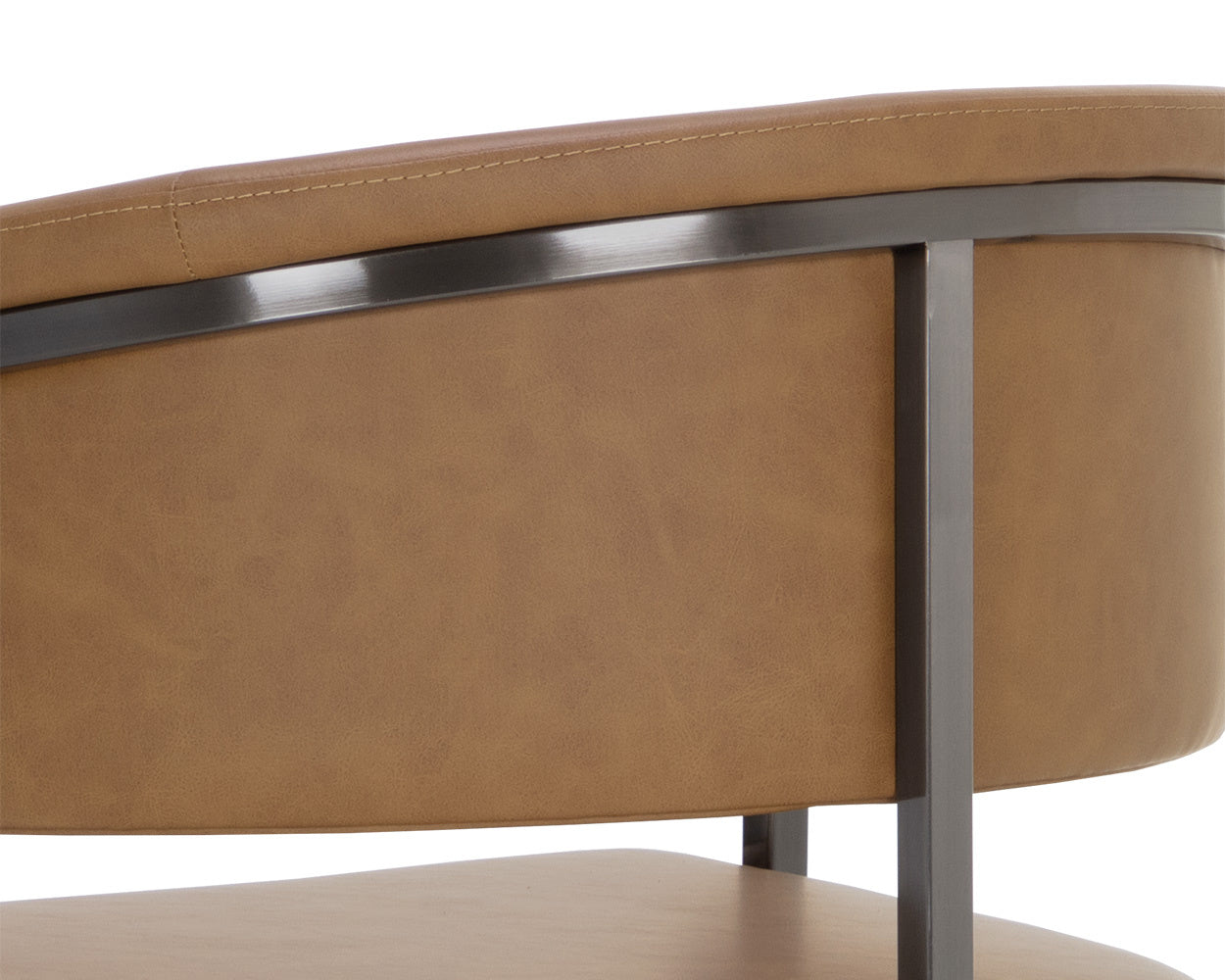 Marris Barstool - Gunmetal  Milliken Cognac