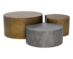 Neo Coffee Tables (Set Of 3) - Antique Brass