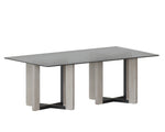 Rejane Dining Table Base - Black  Taupe