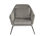 Watts Lounge Chair - Black  Antonio Charcoal