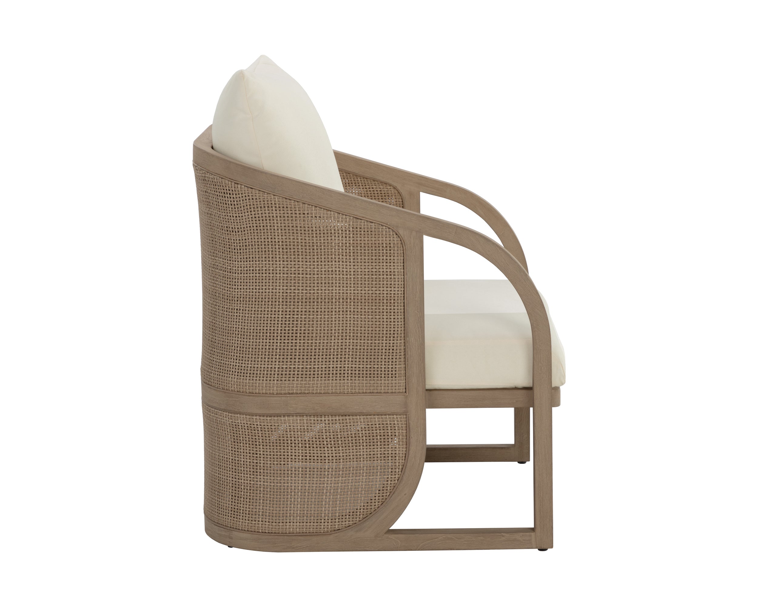 Palermo Lounge Chair - Drift Brown  Stinson Cream