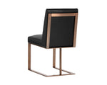 Dean Dining Chair - Antique Brass  Cantina Black