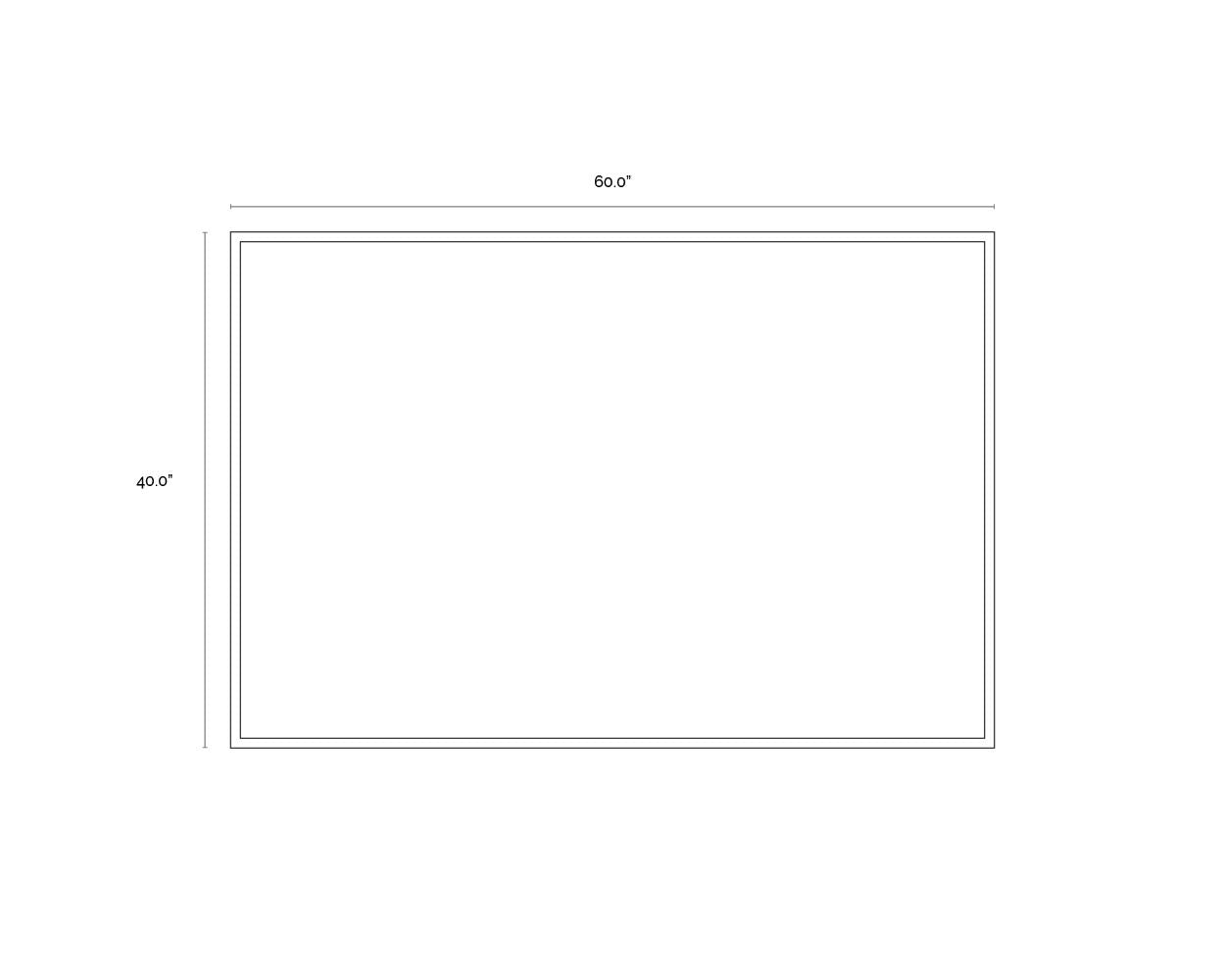 Cool Embrace - 60" X 40"  Gold Floater Frame