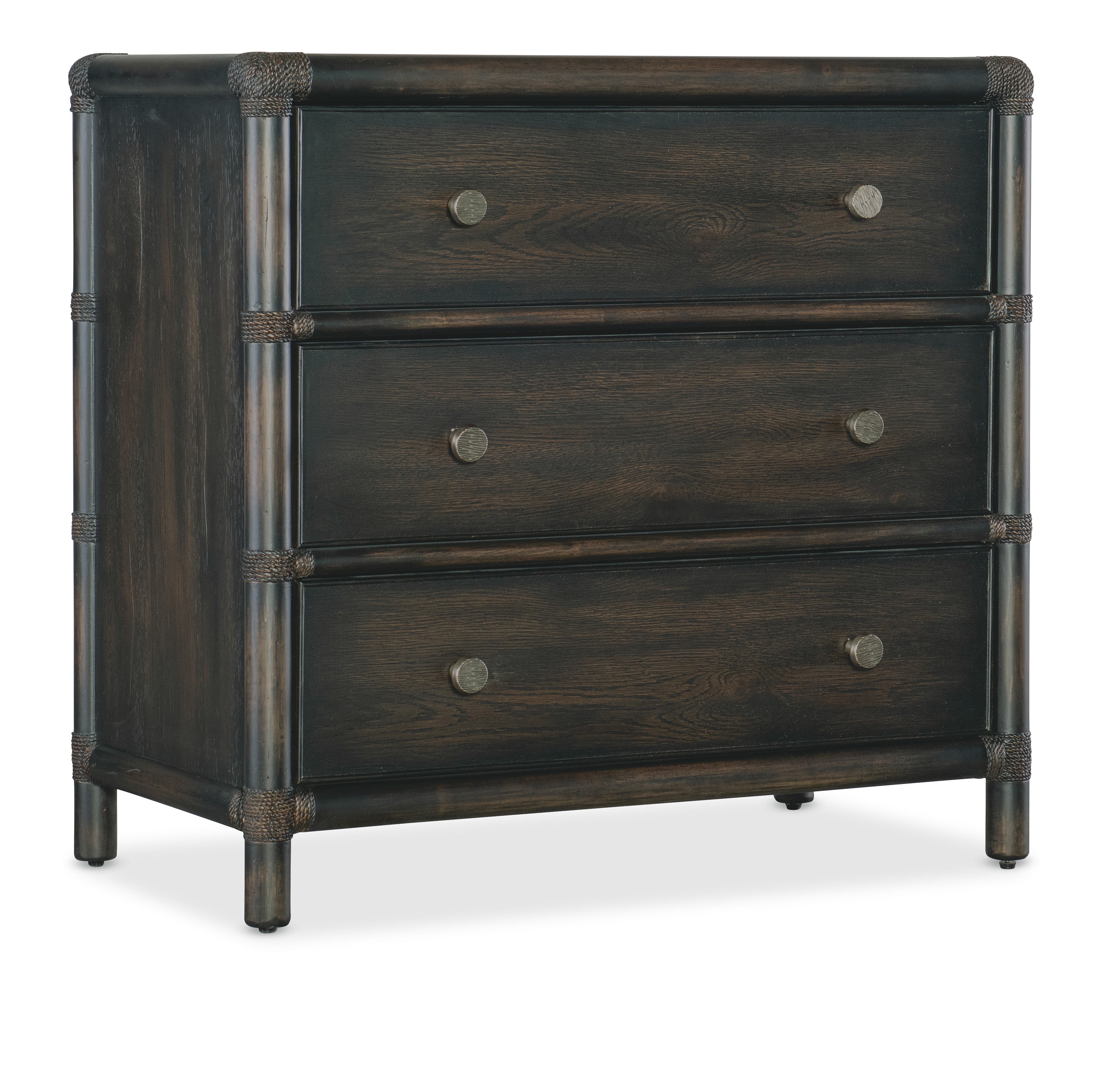Retreat Pole Rattan Nightstand | Hooker - 6950-90216-99