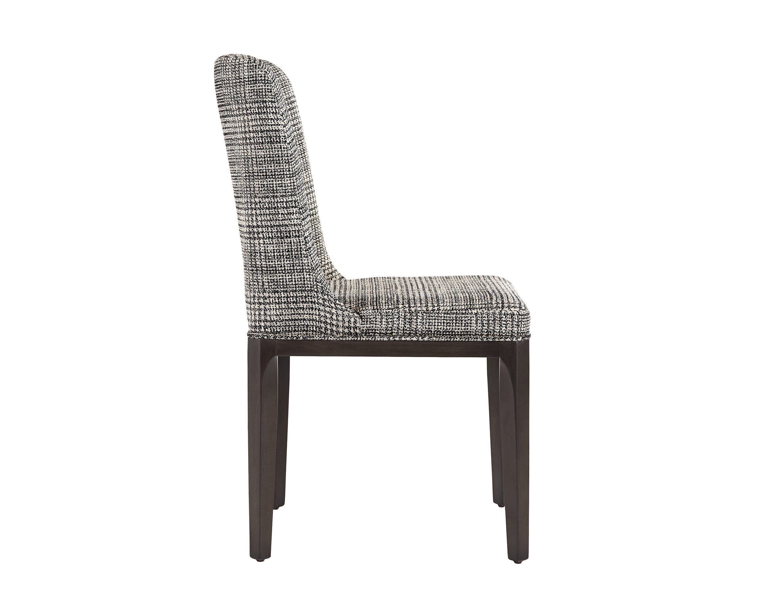Elisa Dining Chair - Grey Oak  Naya Check Black