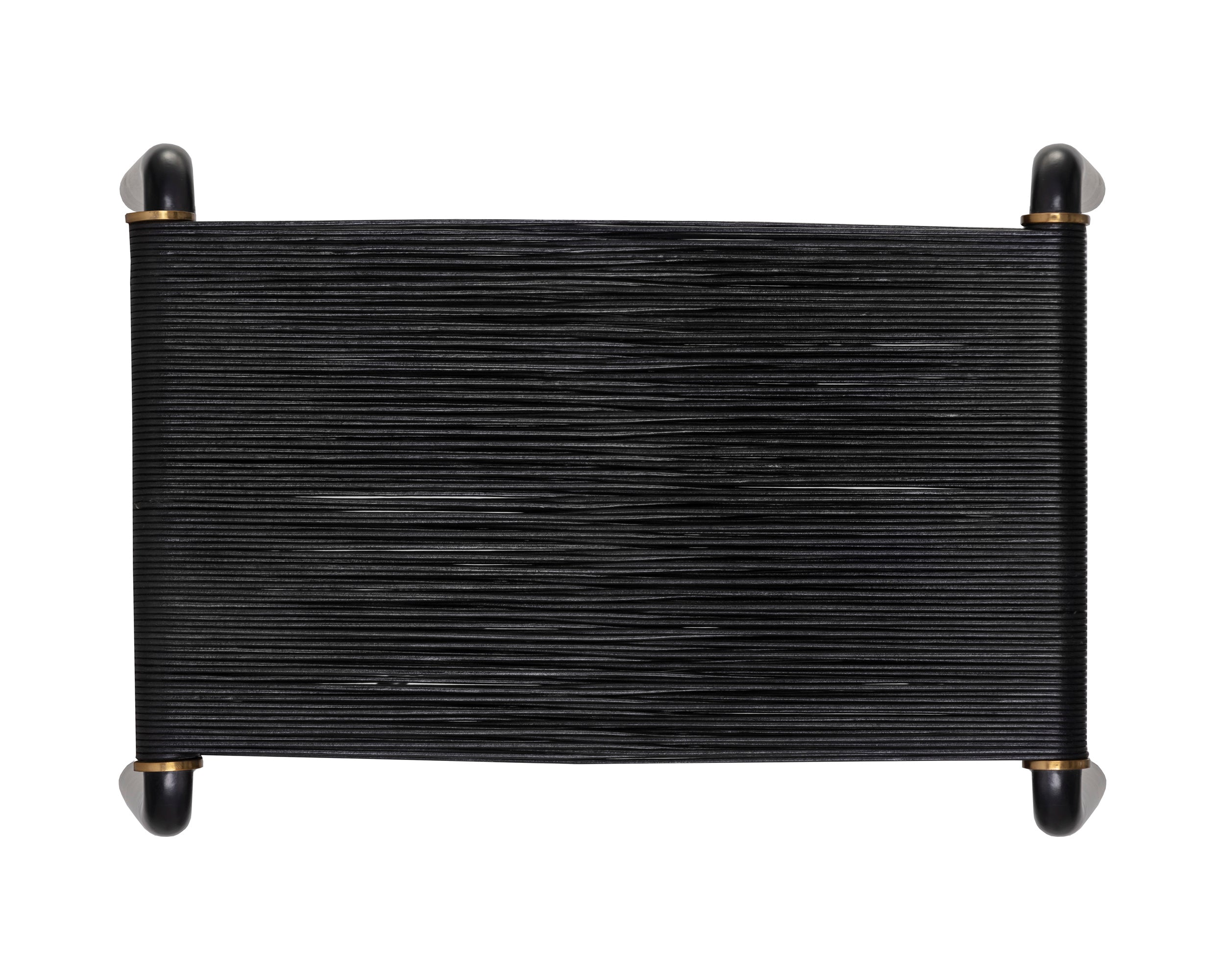 Riz Stool - Black Leather