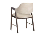 Milton Dining Armchair - Smoke Acacia  Bravo Cream