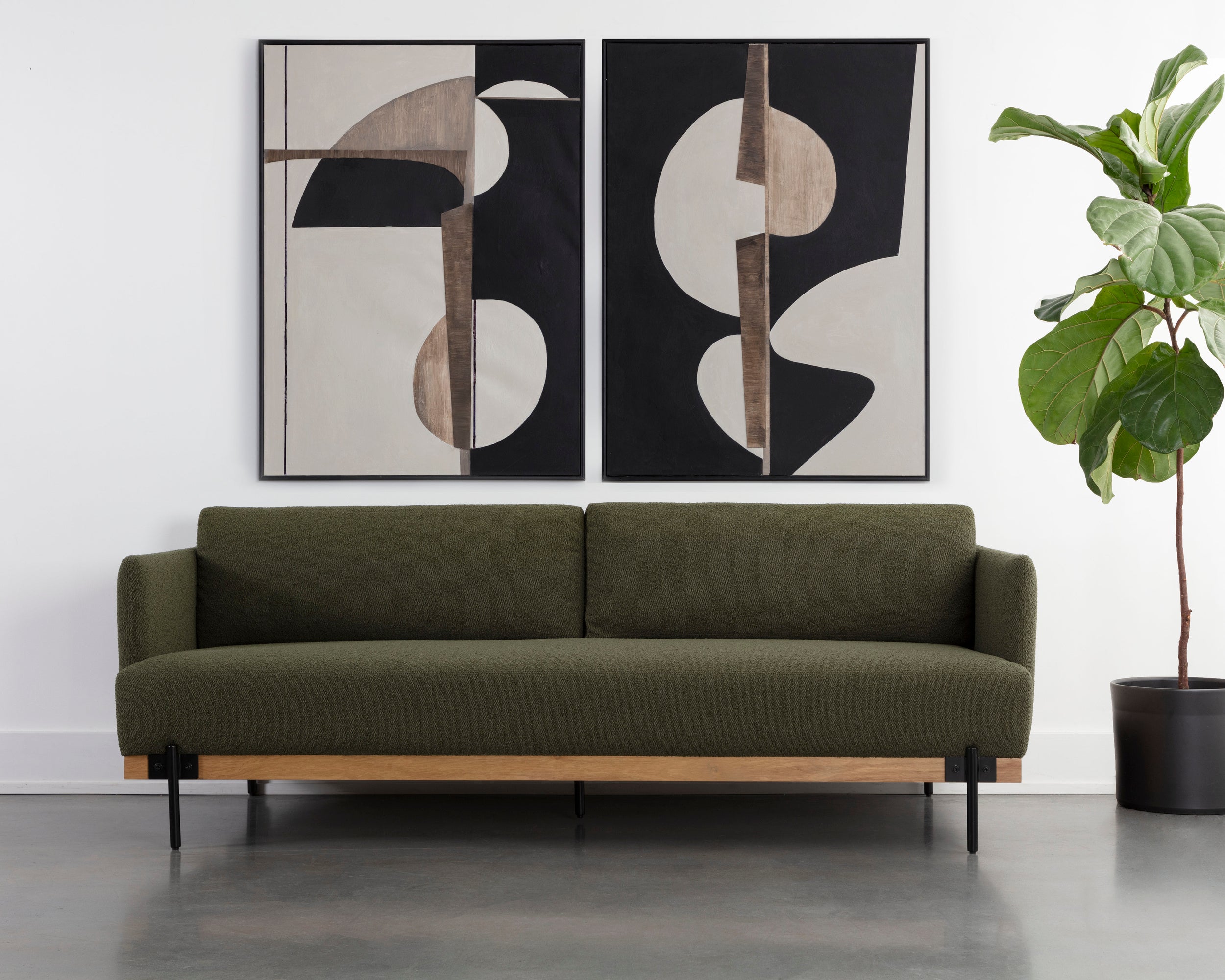 Saul Sofa - Copenhagen Olive