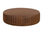 Divano Ottoman - Aged Cognac Leather