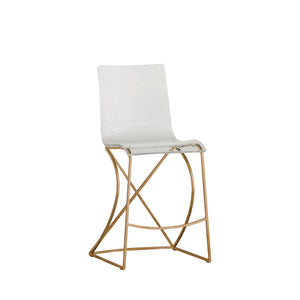 Gabby - Johnson Iron Acrylic Counter Stool - Antique Gold - SCH-151135
