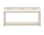 Rebel Console Table With Drawers - Champagne Gold  Cream