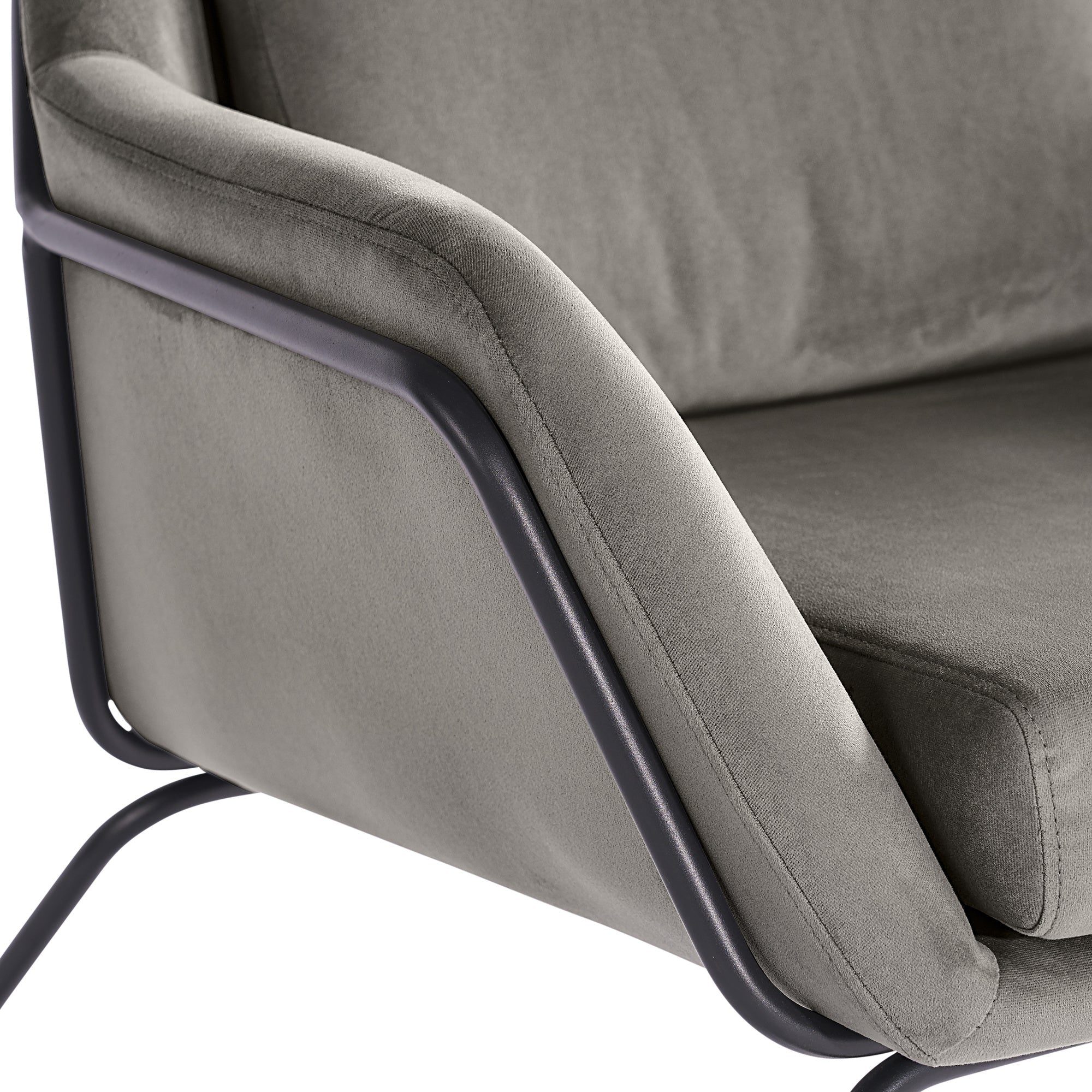 Watts Lounge Chair - Black  Antonio Charcoal