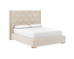 Alisha Bed - Queen  Meg Taupe