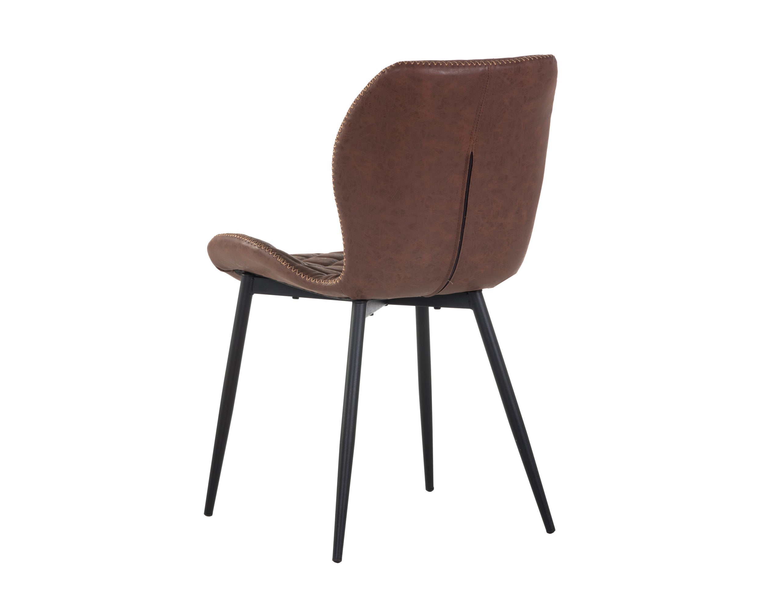 Lyla Dining Chair - Black  Antique Brown