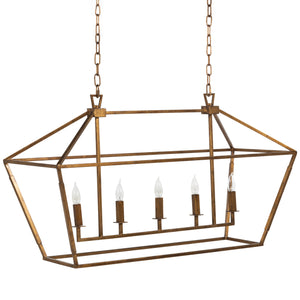 Gabby - Adler Metal Vintage Gold Chandelier - 15 in. D x 23 in. H - SCH-160005