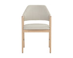 Milton Dining Armchair - Light Wash  Mina Ivory
