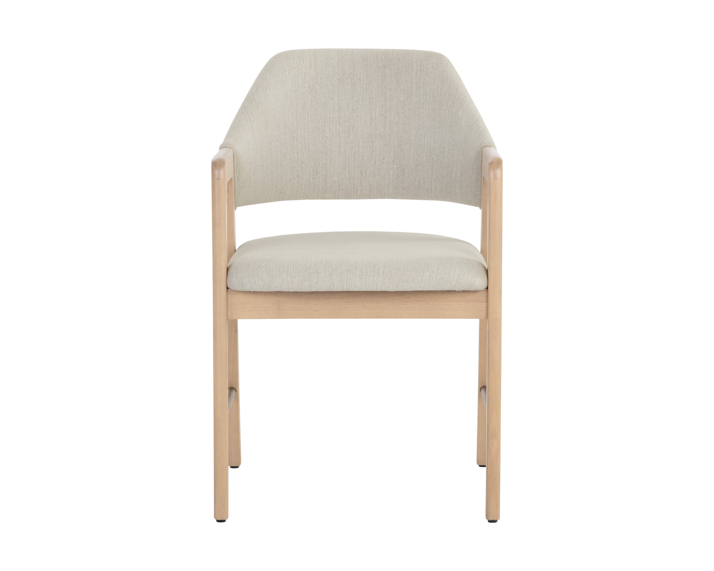 Milton Dining Armchair - Light Wash  Mina Ivory