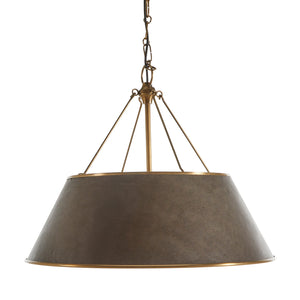 Gabby - Mariana Leather Antique Brass Pendant Chandelier - SCH-175716