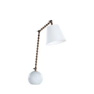Gabby - Nadine Alabaster Iron Antique Brass Task Lamp - SCH-175175
