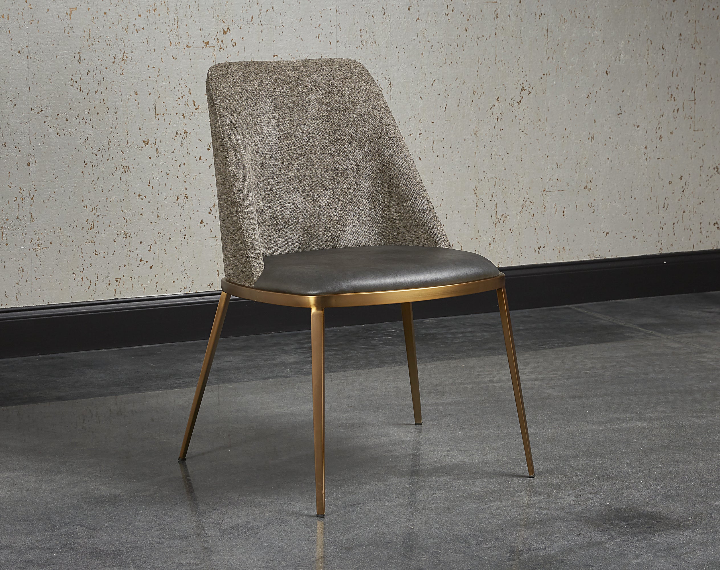 Dover Dining Chair - Bravo Portabella / Sparrow Grey