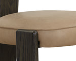 Horton Dining Chair - Dark Brown  Sahara Sand Leather