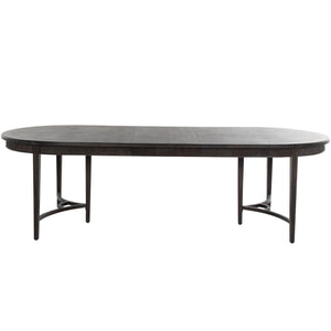 Gabby - Whitlock Mindi Veneer Oval Extendable Dining Table - Forest Black - SCH-170575