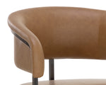Marris Counter Stool - Gunmetal  Milliken Cognac