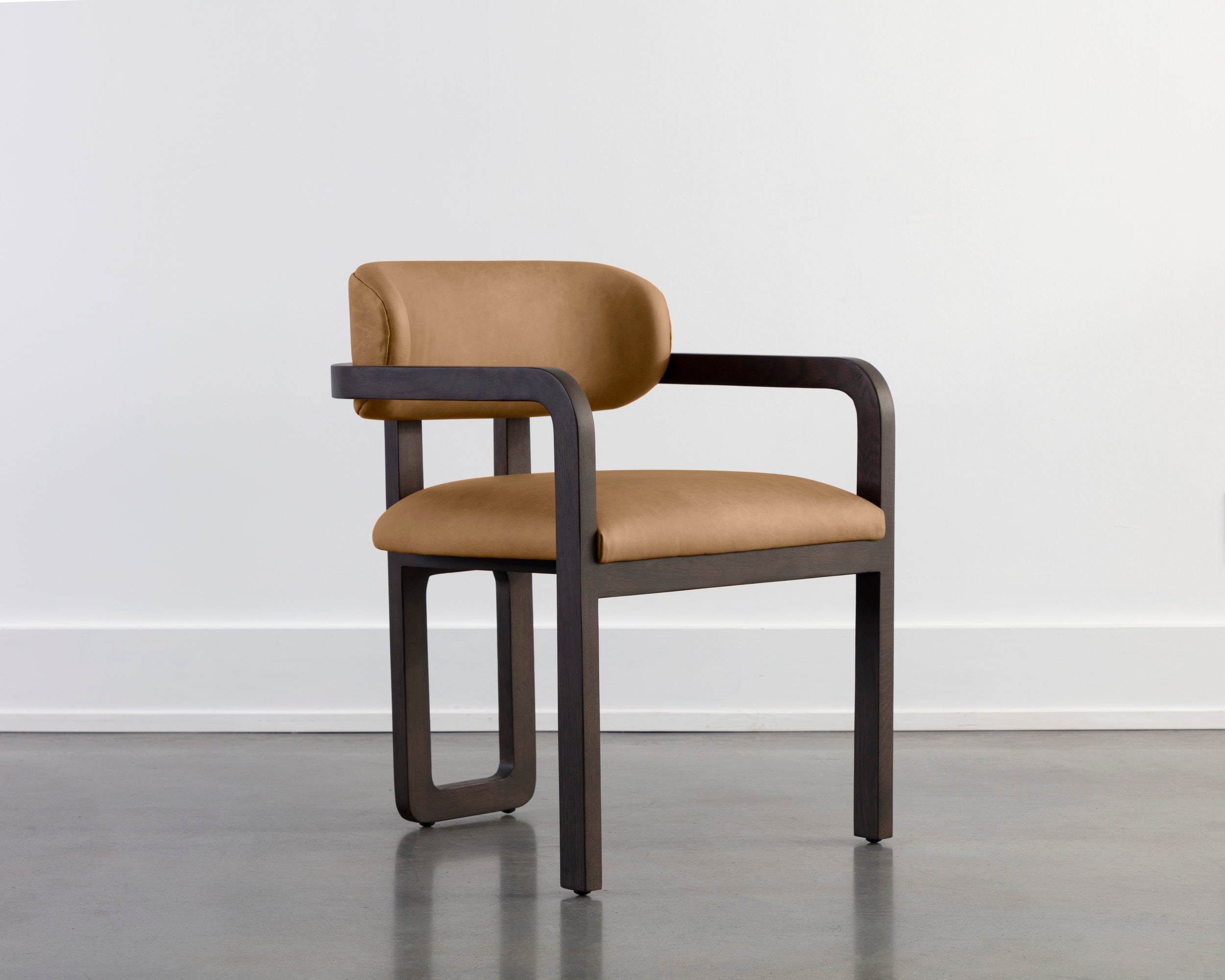 Madrone Dining Armchair - Brown  Ludlow Sesame Leather